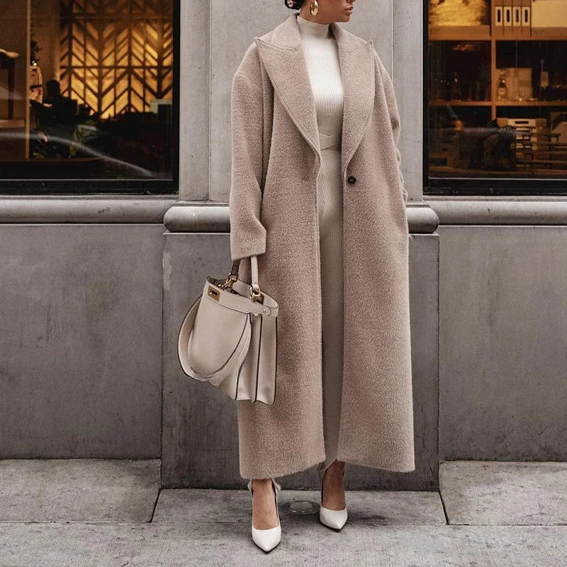 Berg-Feldt | jacket - luxuriöser langer Wickelmantel für Damen