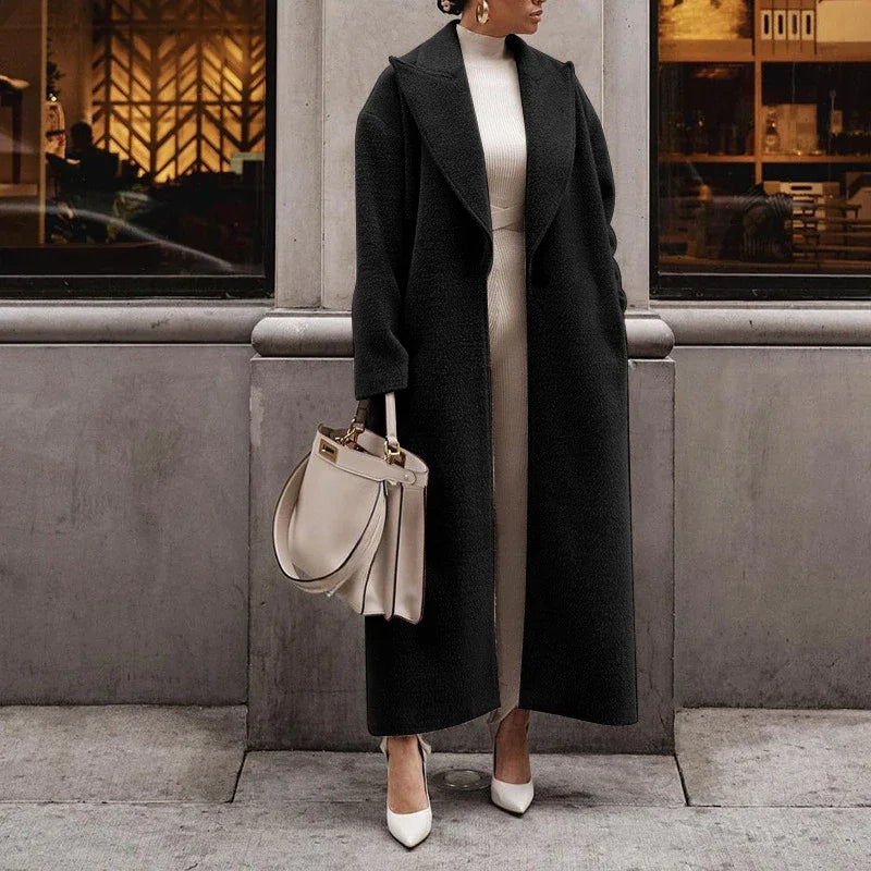 Berg-Feldt | jacket - luxuriöser langer Wickelmantel für Damen
