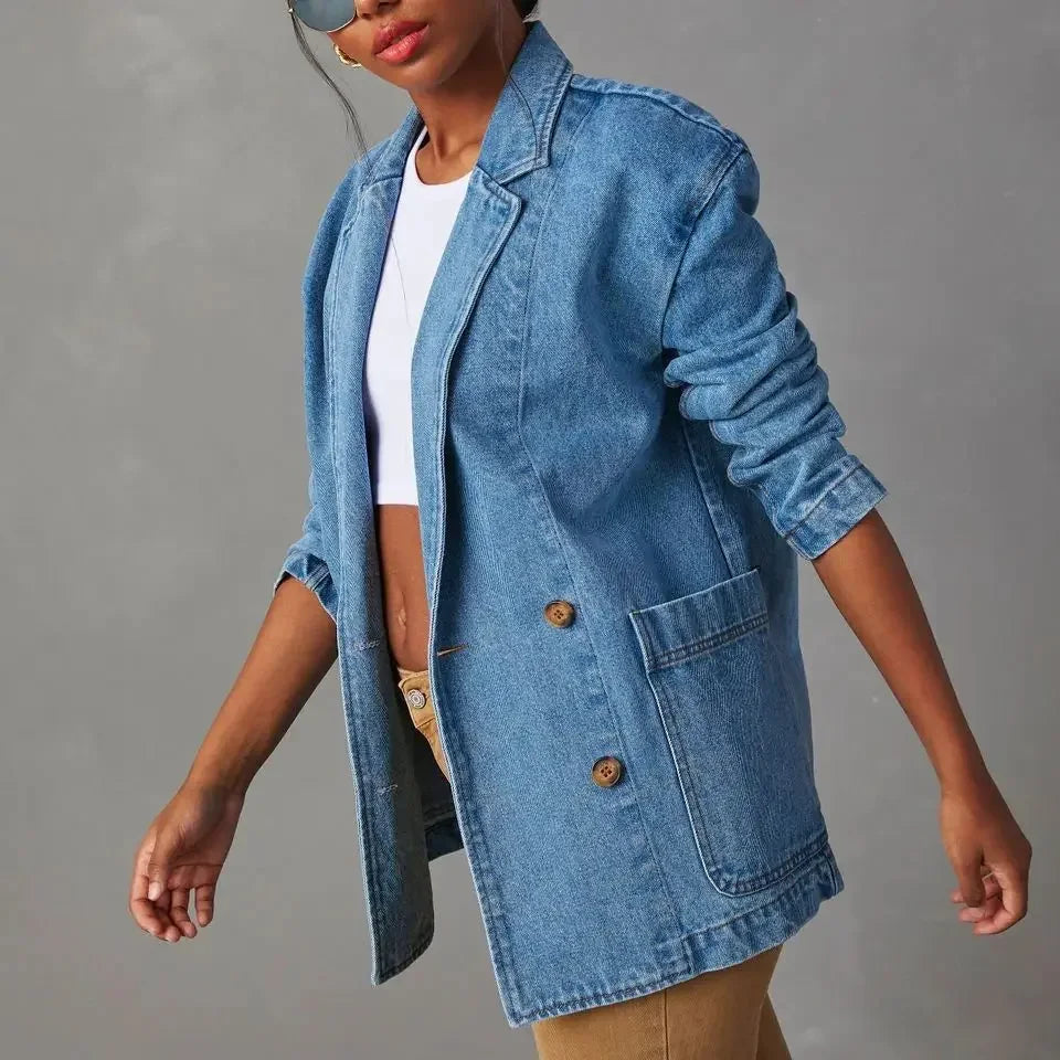 Blazer Avelena : coupe décontractée, poches boutonnées