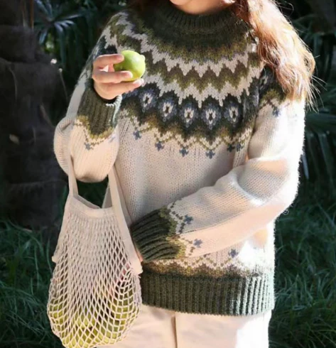 Berg-Feldt | Pullover - Gemütlicher nordischer Strickpullover