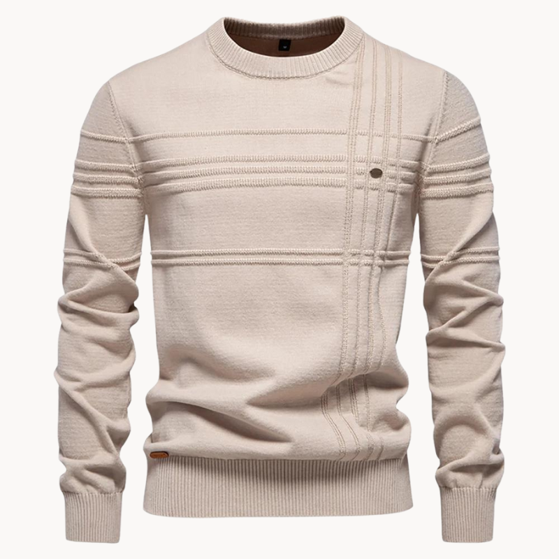 Herrenpullover mit Rundhals