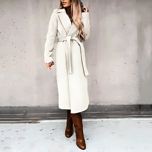 Berg-Feldt | langer Wickelmantel - stilvolle Winteroberbekleidung für Damen