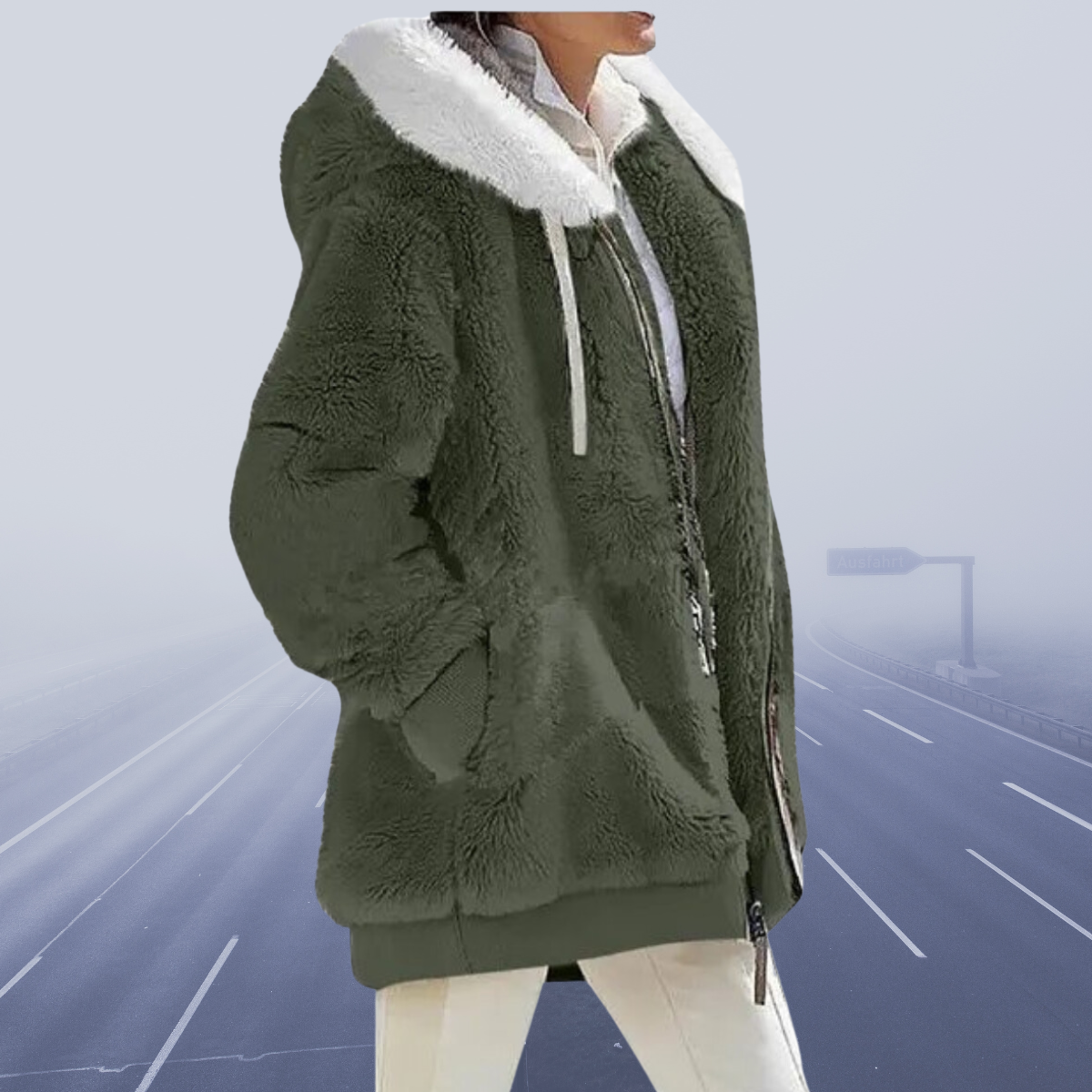 Berg-Feldt | Lässige Fleece-Weste mit Kapuze