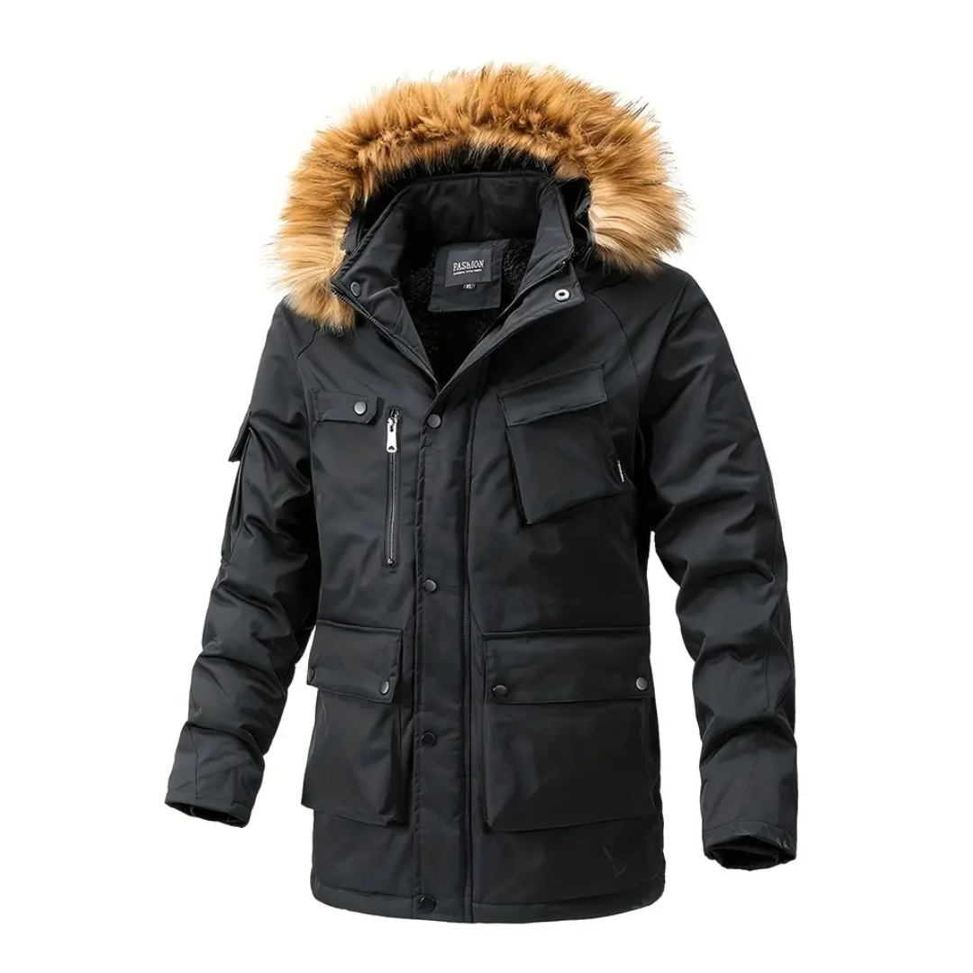 Berg-Feldt | Manteau d'hiver homme noir