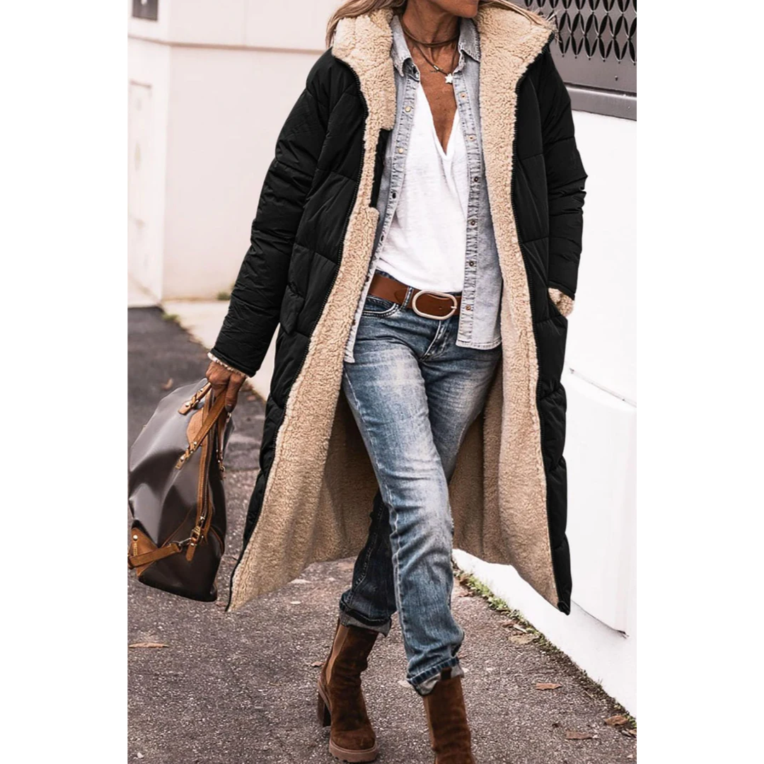 Berg-Feldt | Gloria Damen Winter Puffer Trenchcoat Lang