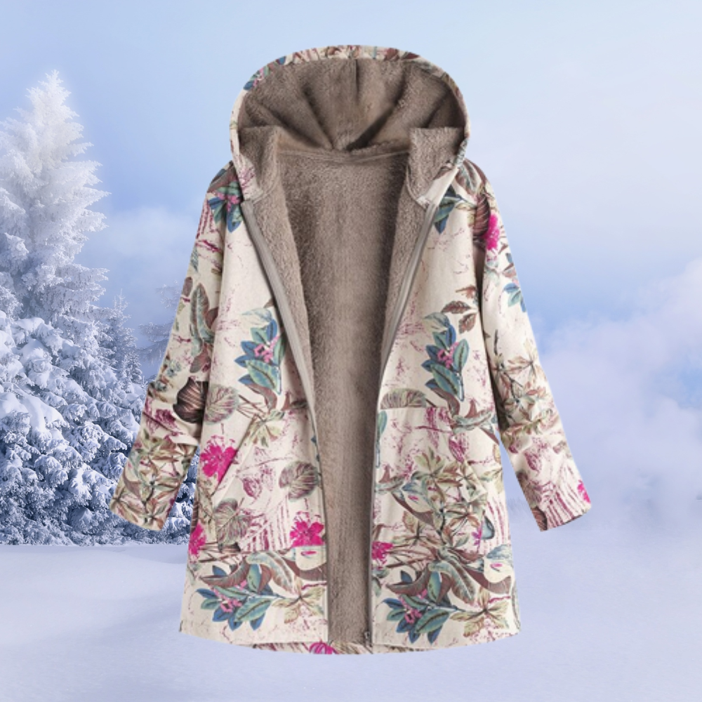 Berg-Feldt | Doudoune Femme Chaude à Motif Floral