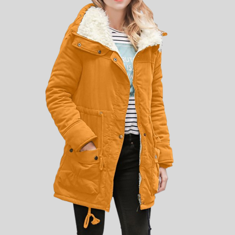 Berg-Feldt | Parka-Jacke - Gefüttert mit Fellbesatz - Verstellbare Taille - Winddicht und Warm
