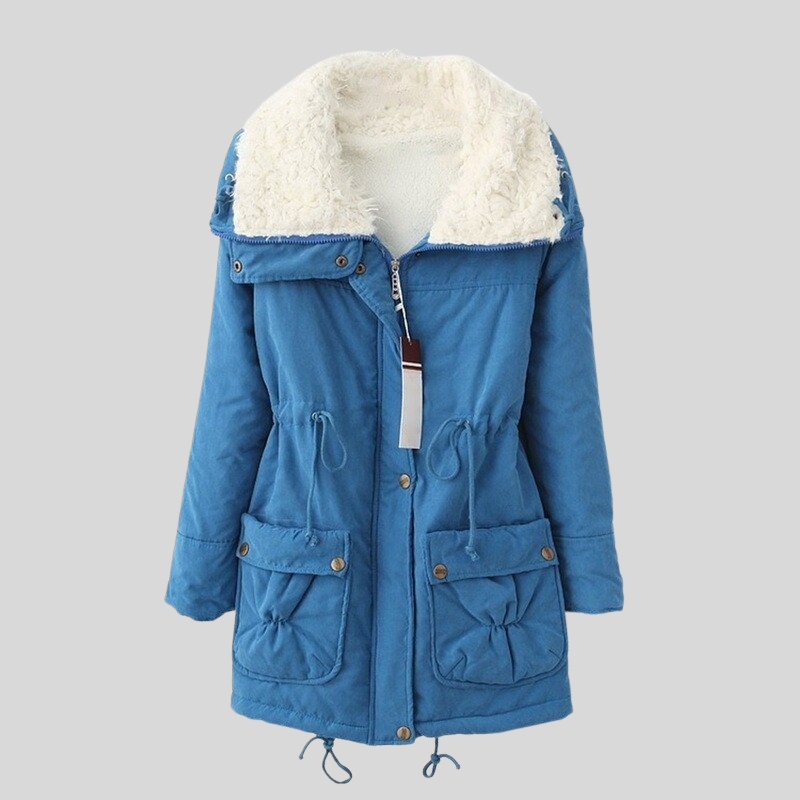 Berg-Feldt | Parka-Jacke - Gefüttert mit Fellbesatz - Verstellbare Taille - Winddicht und Warm