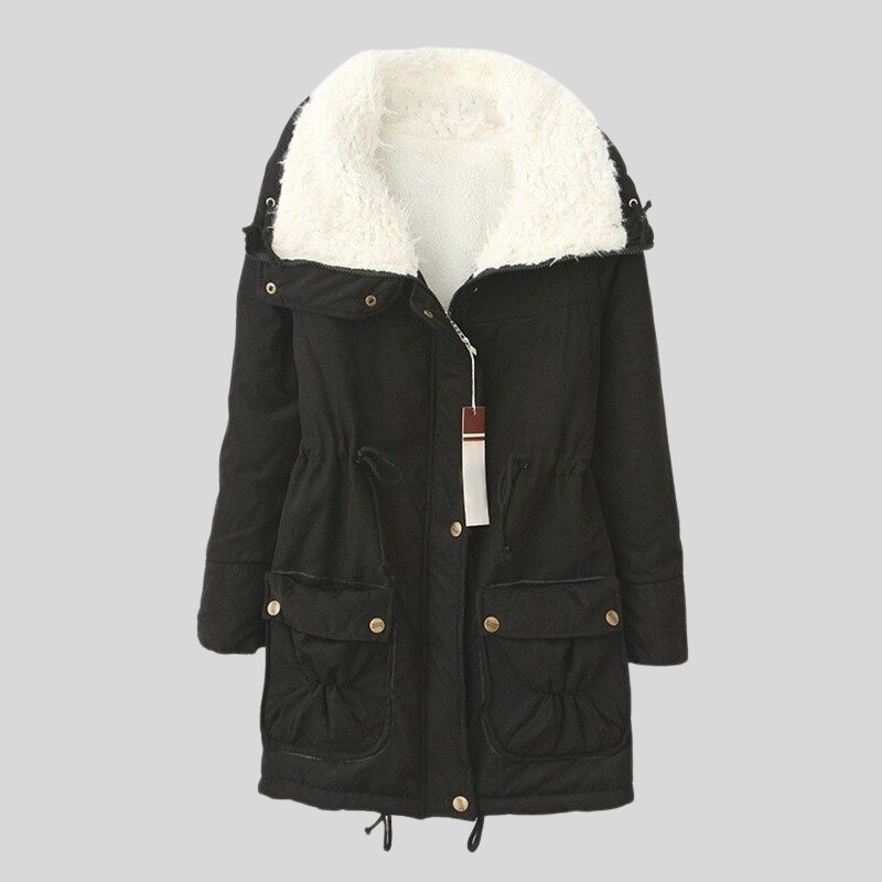 Berg-Feldt | Parka-Jacke - Gefüttert mit Fellbesatz - Verstellbare Taille - Winddicht und Warm