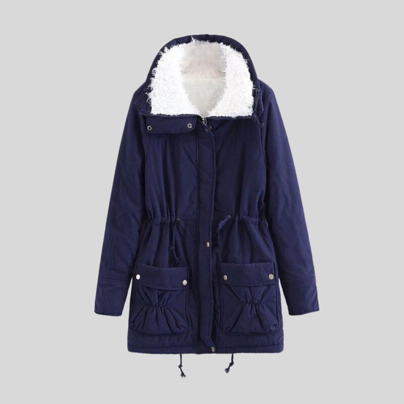 Berg-Feldt | Parka-Jacke - Gefüttert mit Fellbesatz - Verstellbare Taille - Winddicht und Warm