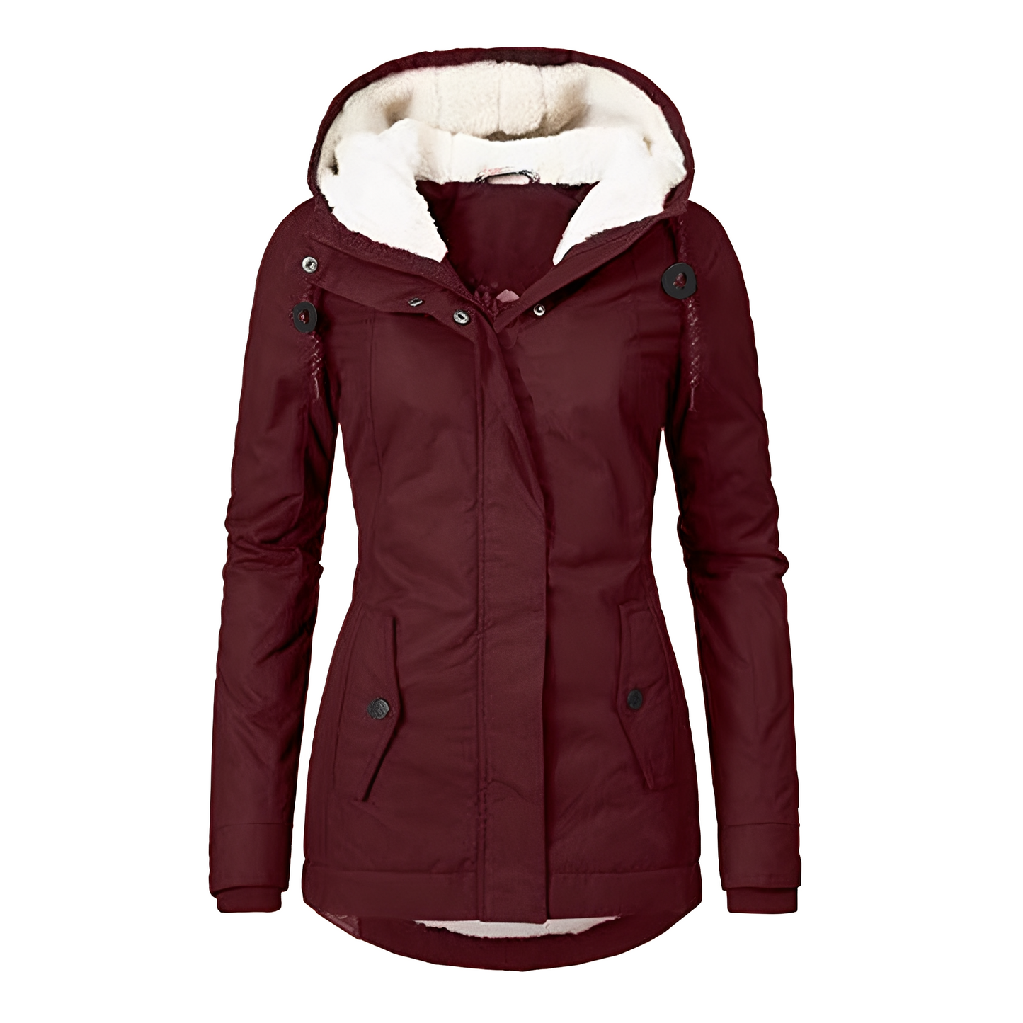 Berg-Feldt | Veste plissée chaude à capuche pour femmes