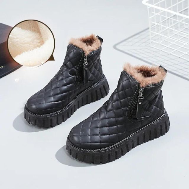 Berg-Feldt | Gesteppte Dick-Sohlige Warme Winterstiefel