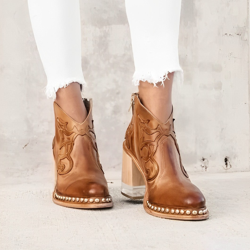 Donatella Stiefel à talon bottier