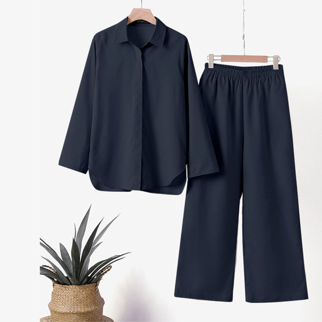 Chemise et pantalon en coton-lin - Felicia