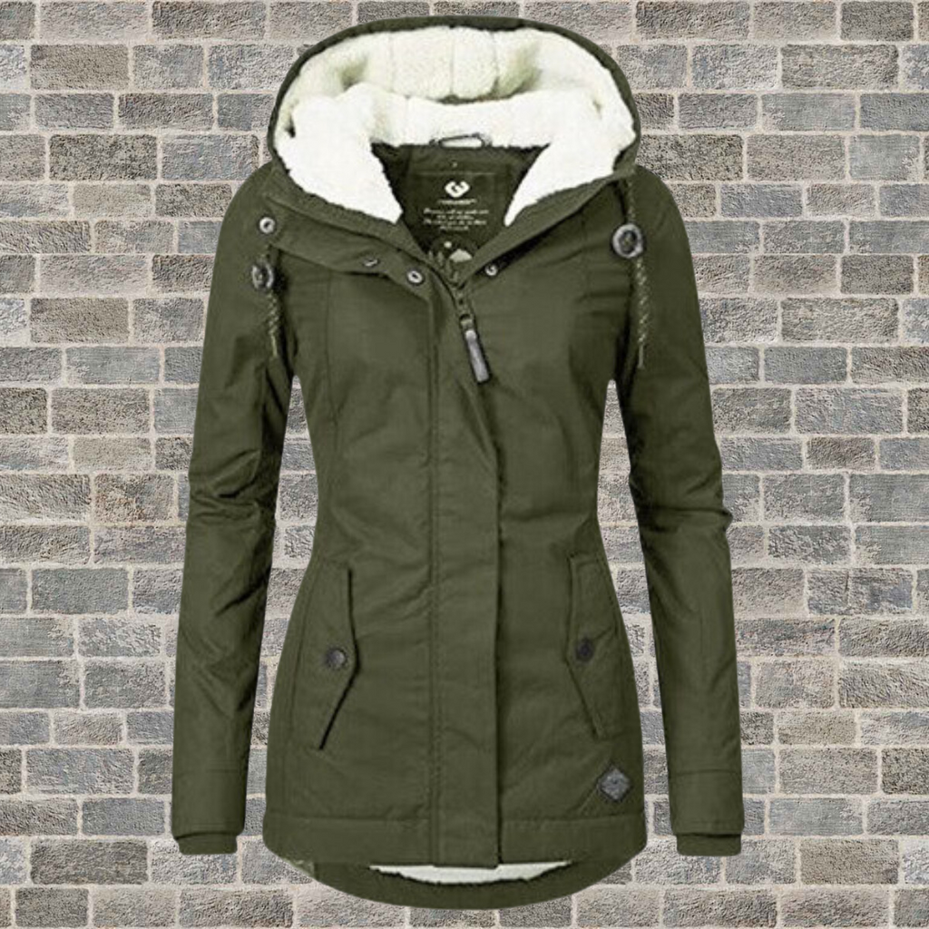 Berg-Feldt | Belle Nouvelle Veste à Capuche Plissée en Coton