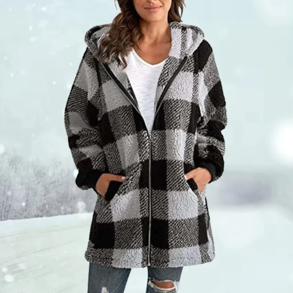 Eudora Winterjacke im Karomuster