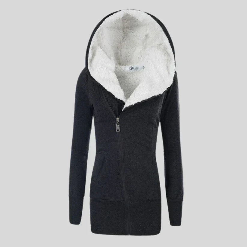 Berg-Feldt | Fleece-Cardigan mit Kapuze