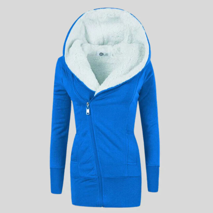 Berg-Feldt | Fleece-Cardigan mit Kapuze