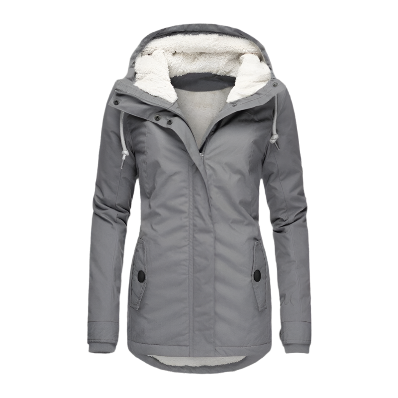 Berg-Feldt | Doudoune à Capuche pour Femme - Veste d'Hiver Matelassée