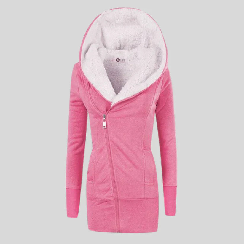 Berg-Feldt | Fleece-Cardigan mit Kapuze