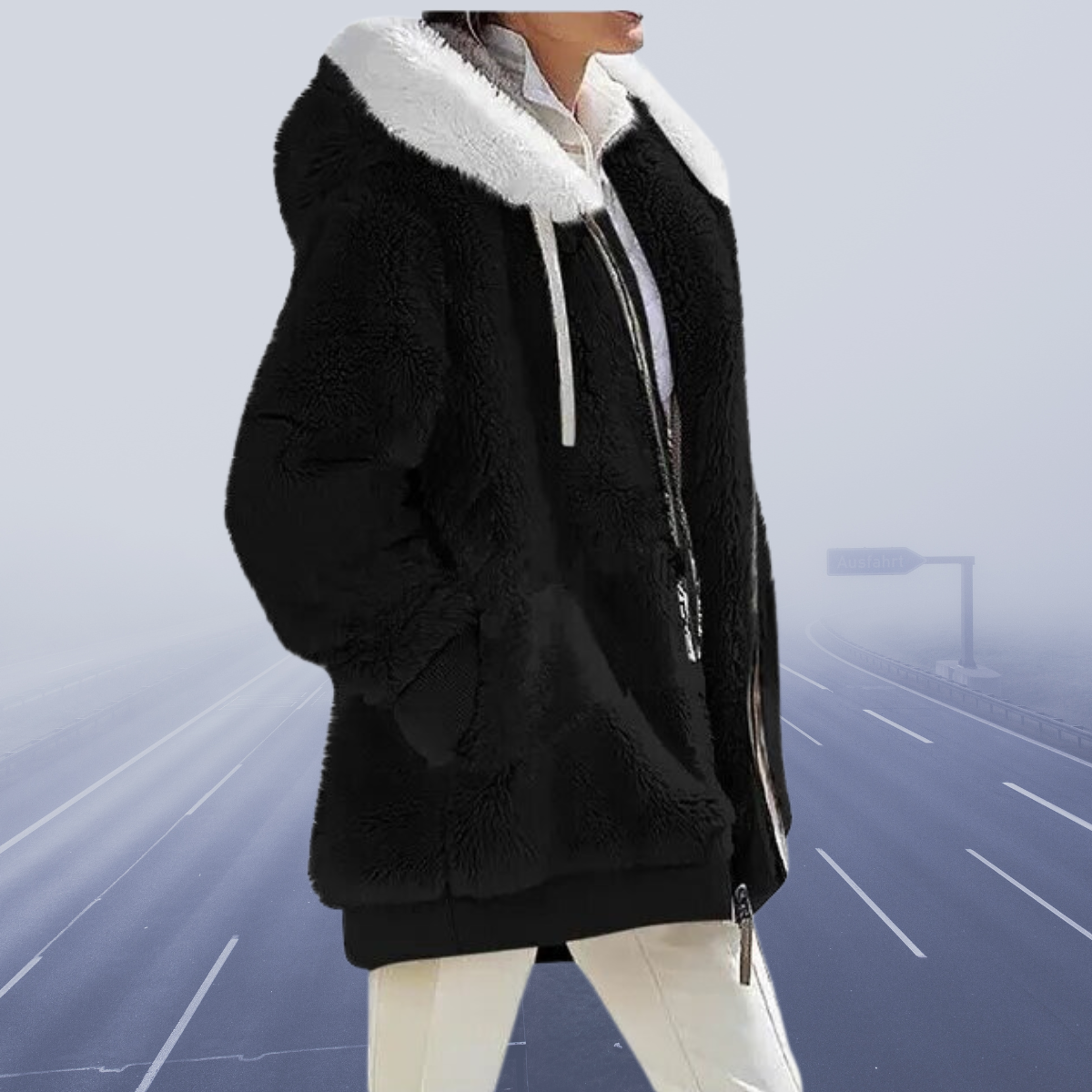 Berg-Feldt | Lässige Fleece-Weste mit Kapuze