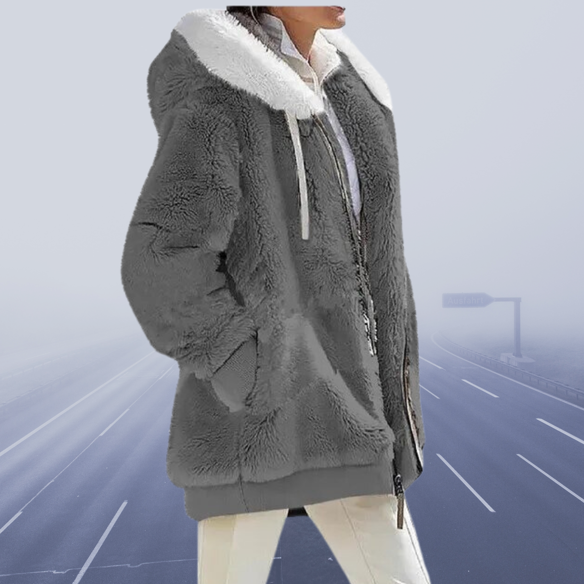 Berg-Feldt | Lässige Fleece-Weste mit Kapuze