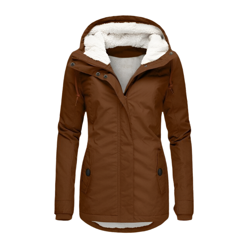 Berg-Feldt | Doudoune à Capuche pour Femme - Veste d'Hiver Matelassée