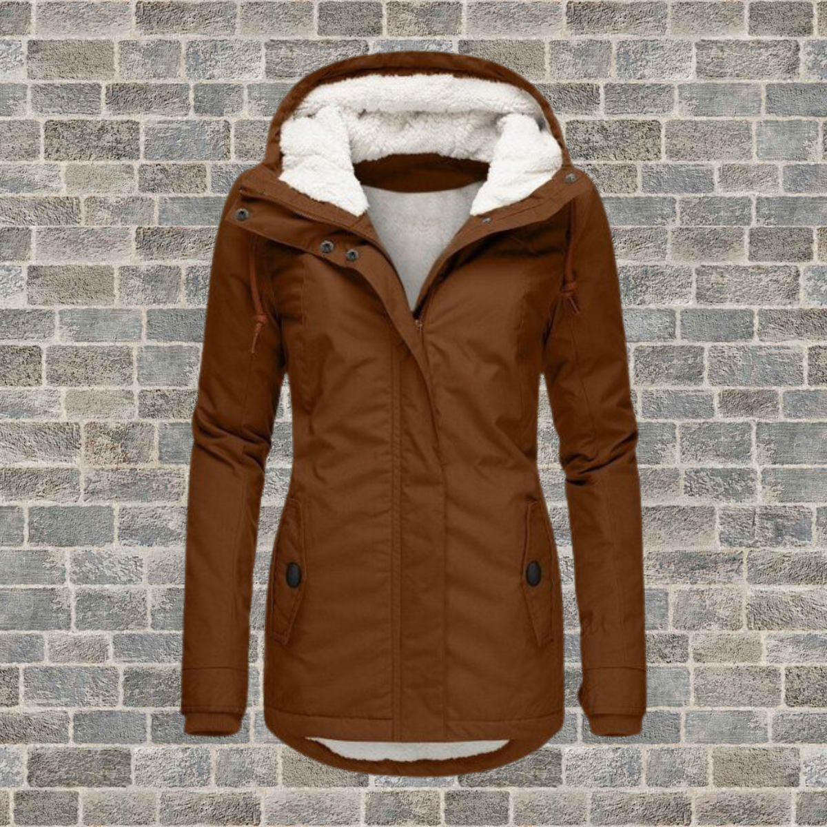 Berg-Feldt | Manteau à capuche en laine d'agneau