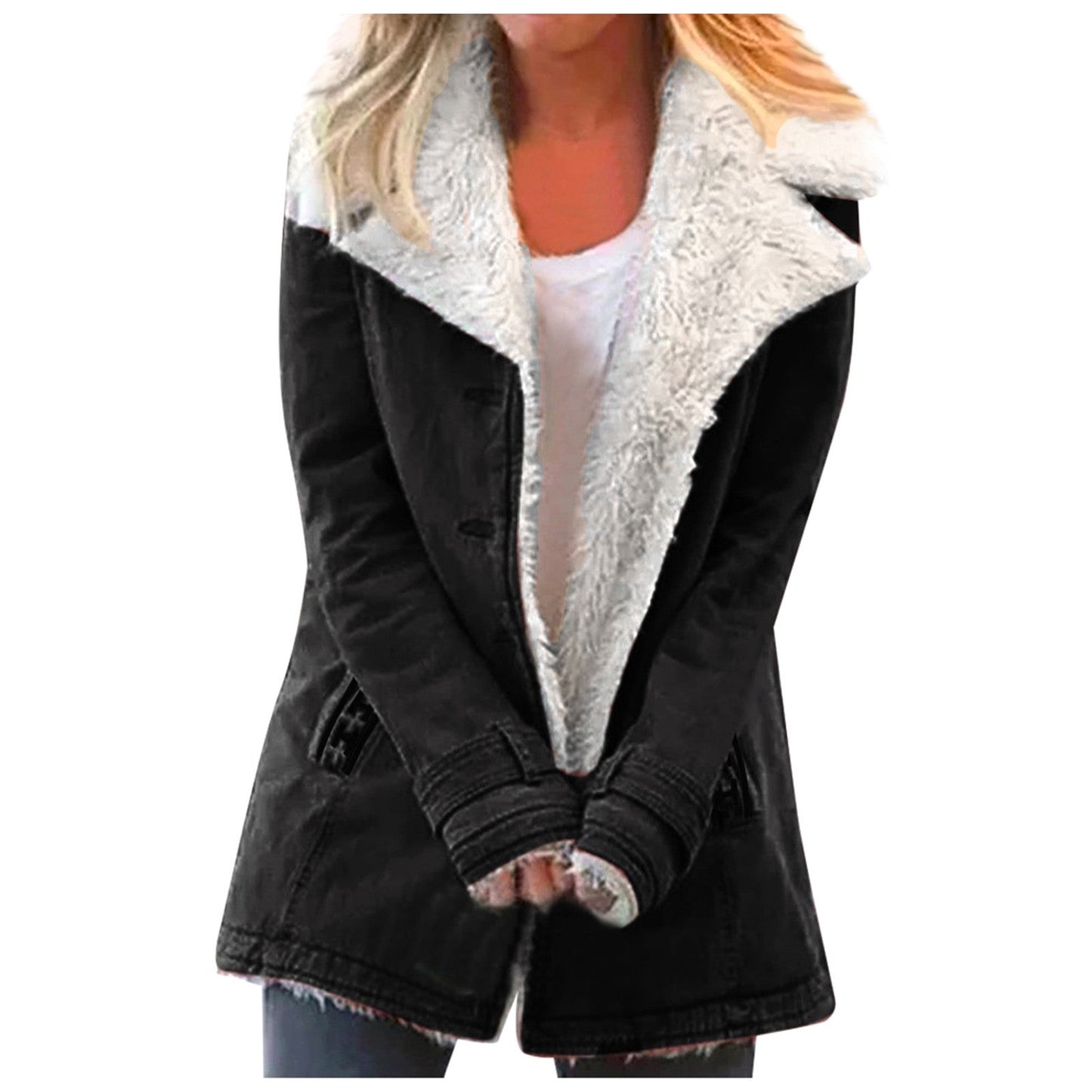 Berg-Feldt | Veste d'hiver pour femmes avec col à revers et manches longues