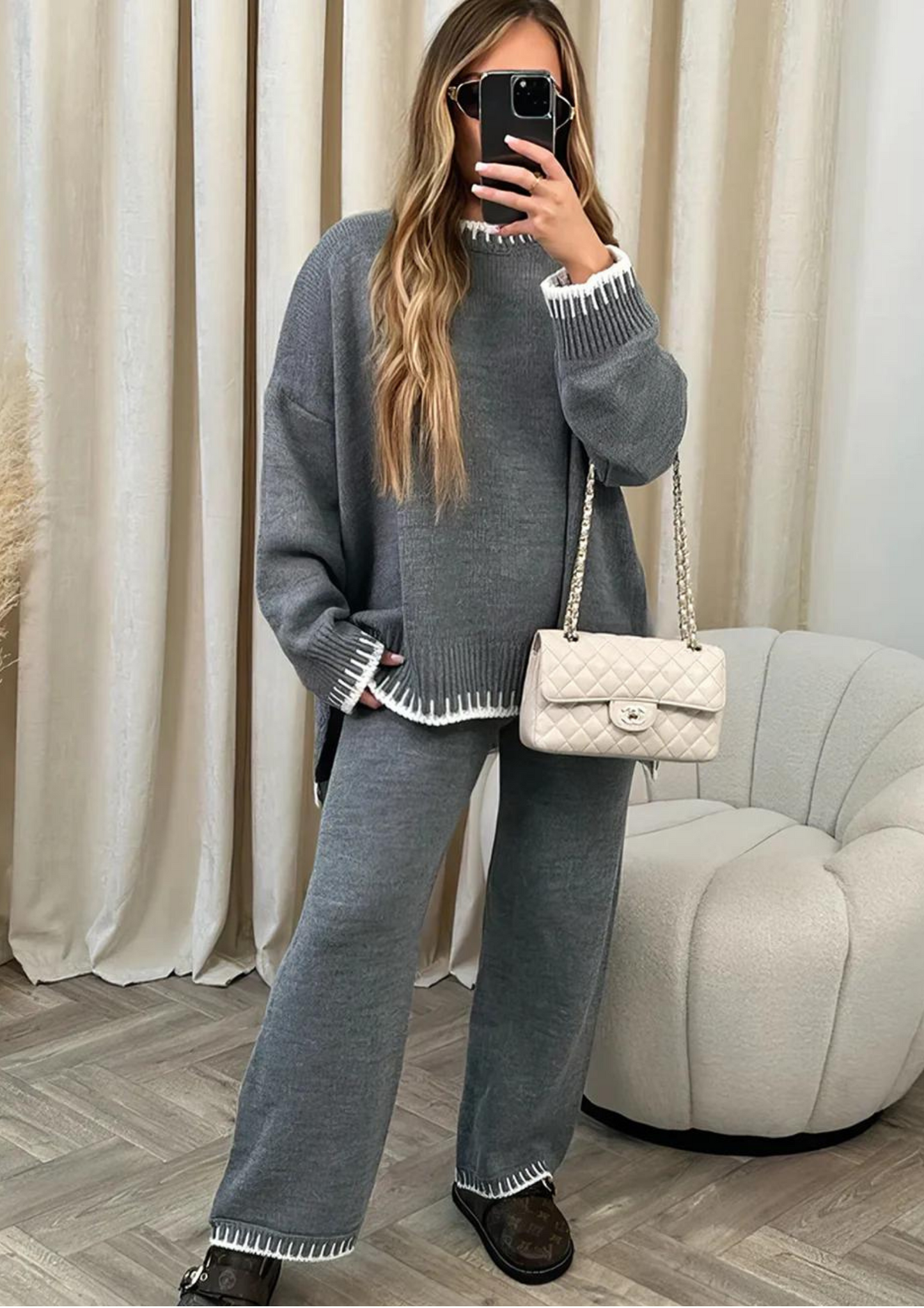 Berg-Feldt | Ensemble de Loungewear Femme avec Pantalon Large et Pull