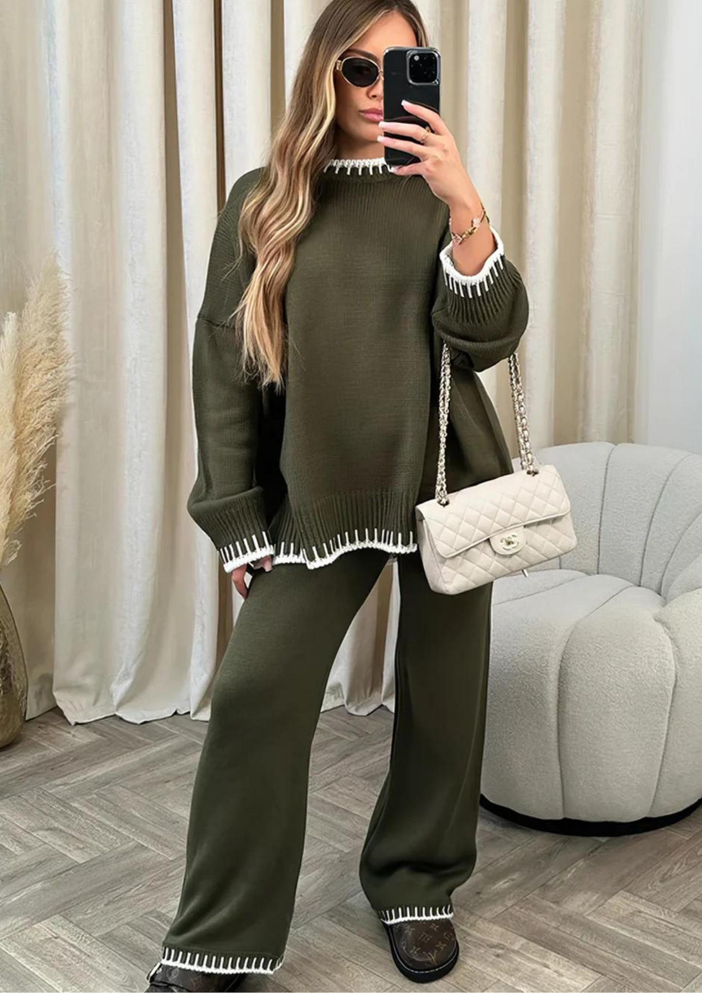 Berg-Feldt | Ensemble de Loungewear Femme avec Pantalon Large et Pull