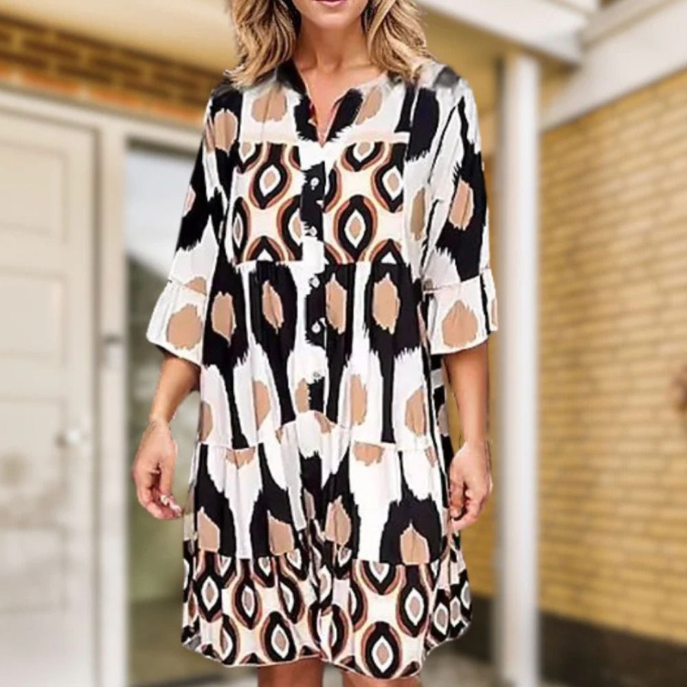 Hübsches bedrucktes Kleid Valla