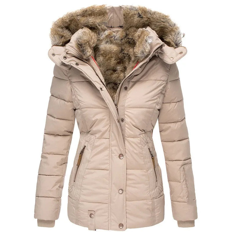 Berg-Feldt | Manteau d'hiver pour femme avec capuche en fourrure