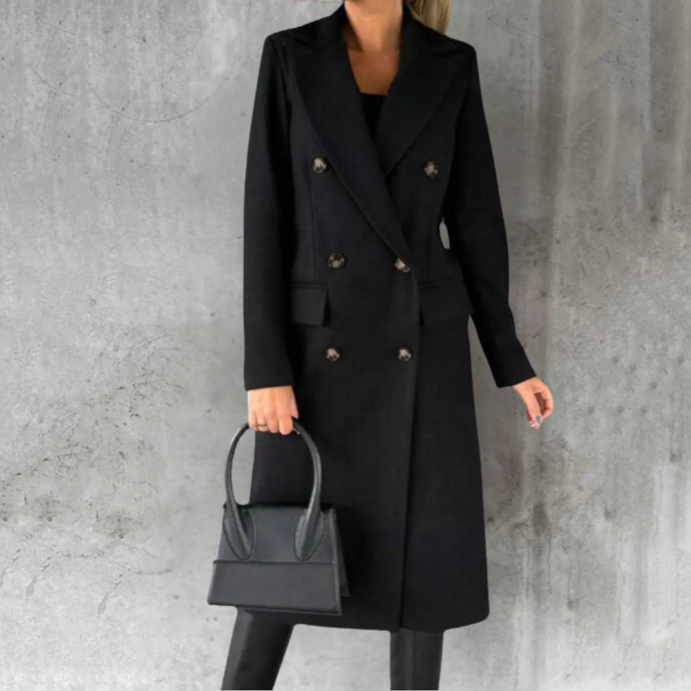 Berg-Feldt | Eleganter Damen Langer Trenchcoat Klassischer Stil mit Langanhaltendem Komfort
