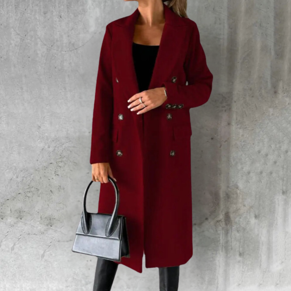 Berg-Feldt | Eleganter Damen Langer Trenchcoat Klassischer Stil mit Langanhaltendem Komfort