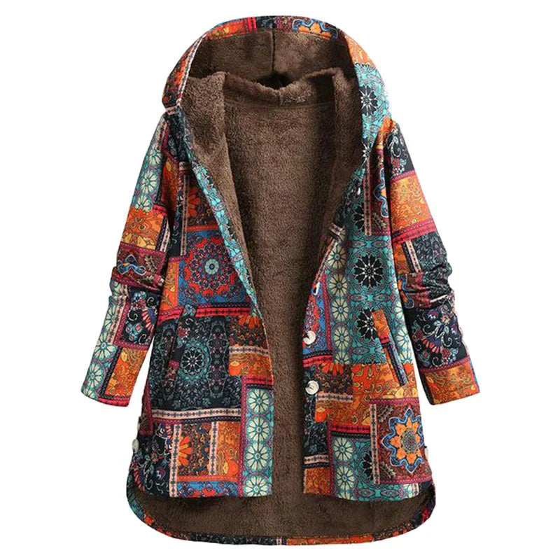 Berg-Feldt | gestrickte Winterjacke - schickes warmes Hoodie-Jackett