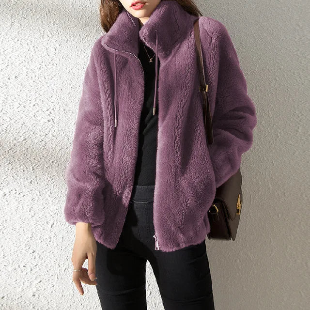 Berg-Feldt | Rollkragen Zip-Up Fleece Kapuzenjacke