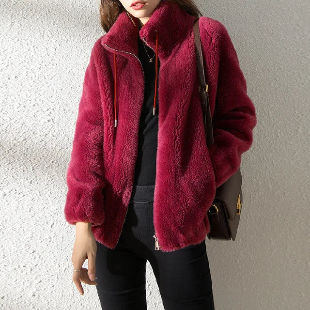 Berg-Feldt | Rollkragen Zip-Up Fleece Kapuzenjacke