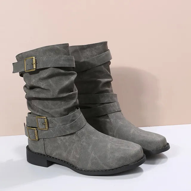 Berg-Feldt | Kniehohe Retro-Stiefel