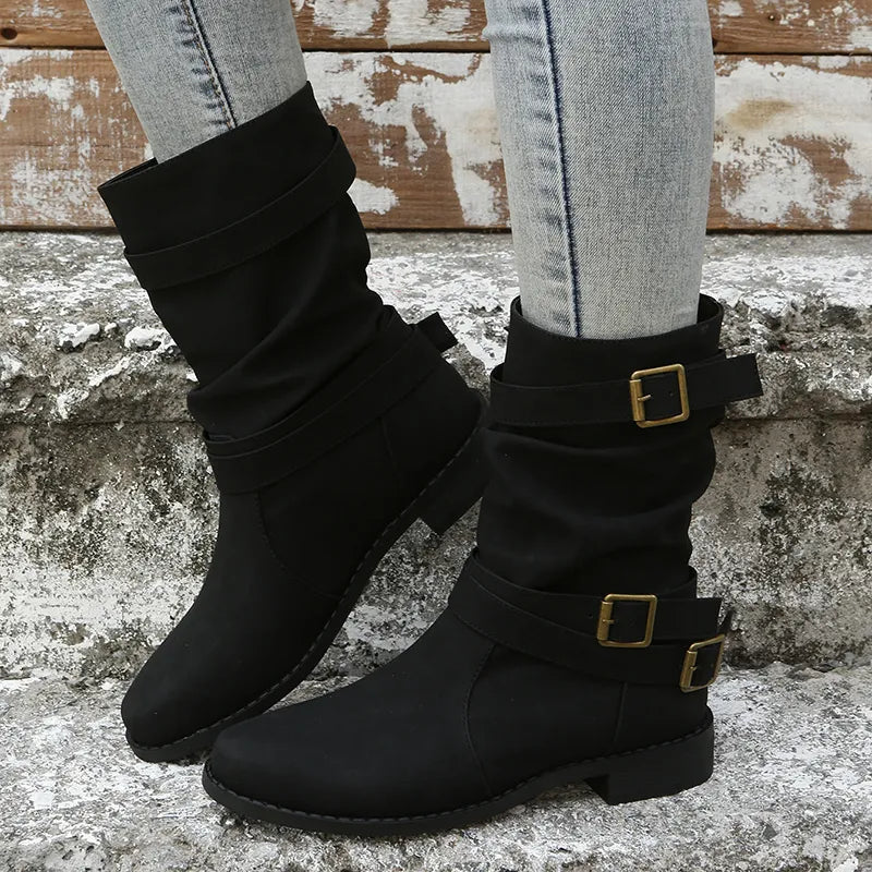 Berg-Feldt | Kniehohe Retro-Stiefel