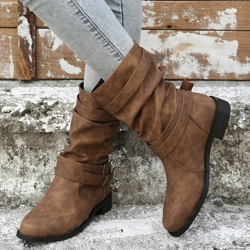 Berg-Feldt | Kniehohe Retro-Stiefel