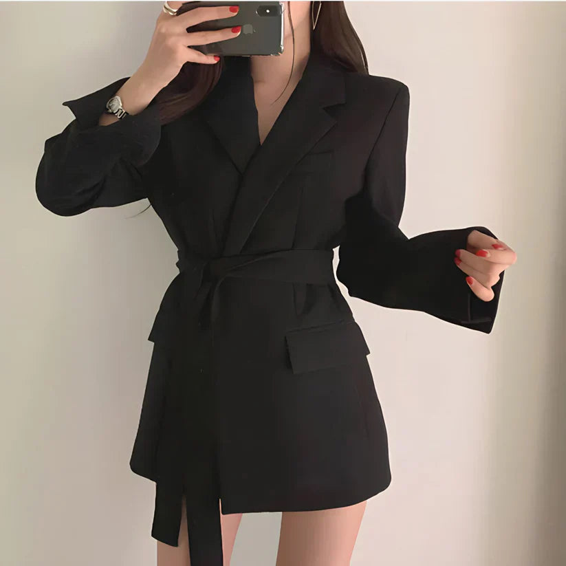 Blazer Avelena ceinturé – élégant