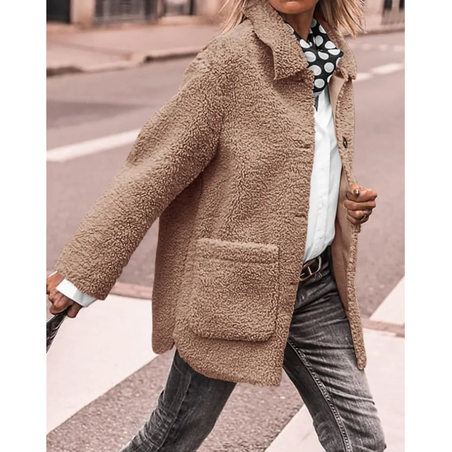 Berg-Feldt | Manteau d'hiver pour femme avec fermeture boutonnée et doublure douillette