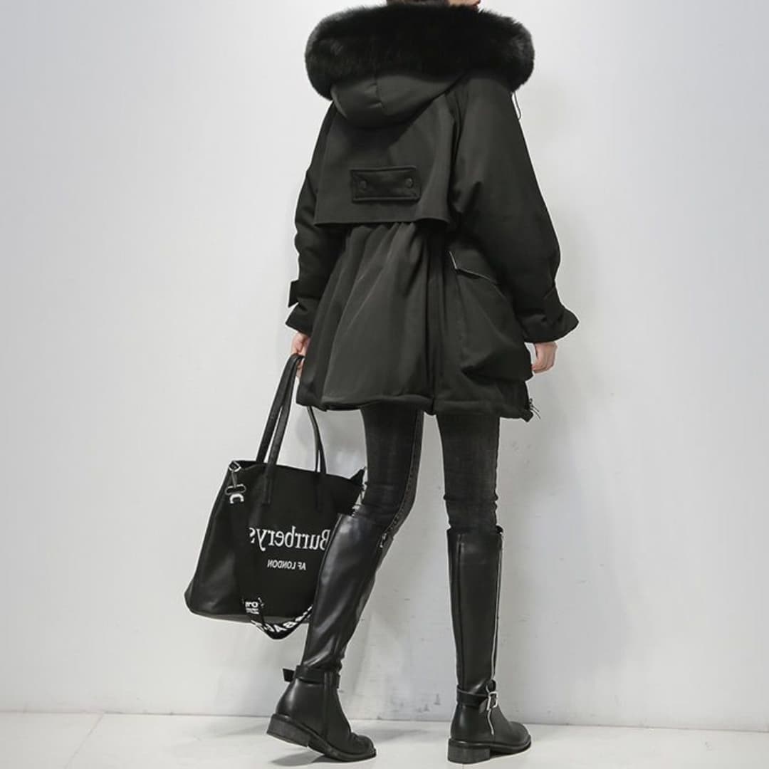 Berg-Feldt | Parka d'hiver chaud avec col en fourrure