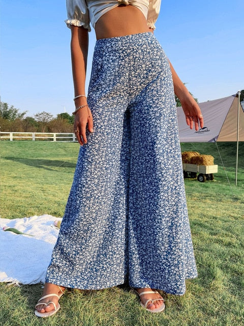 Pantalon FINLEY à imprimé floral