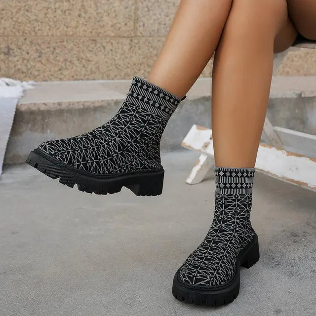 Berg-Feldt | Klobige Stiefeletten für Damen