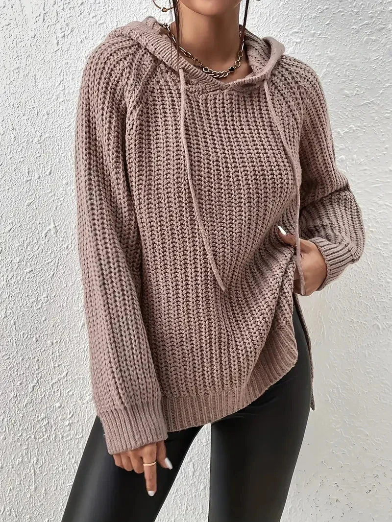 Berg-Feldt | Lässiger Strick-Kapuzenpullover