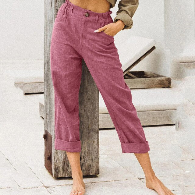 GAIL Hose: Pantalon à taille élastique