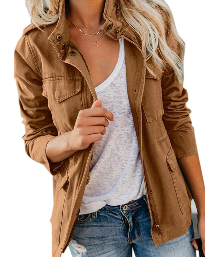 Berg-Feldt | Utility Jacke für Damen, Lässige Größenlänge
