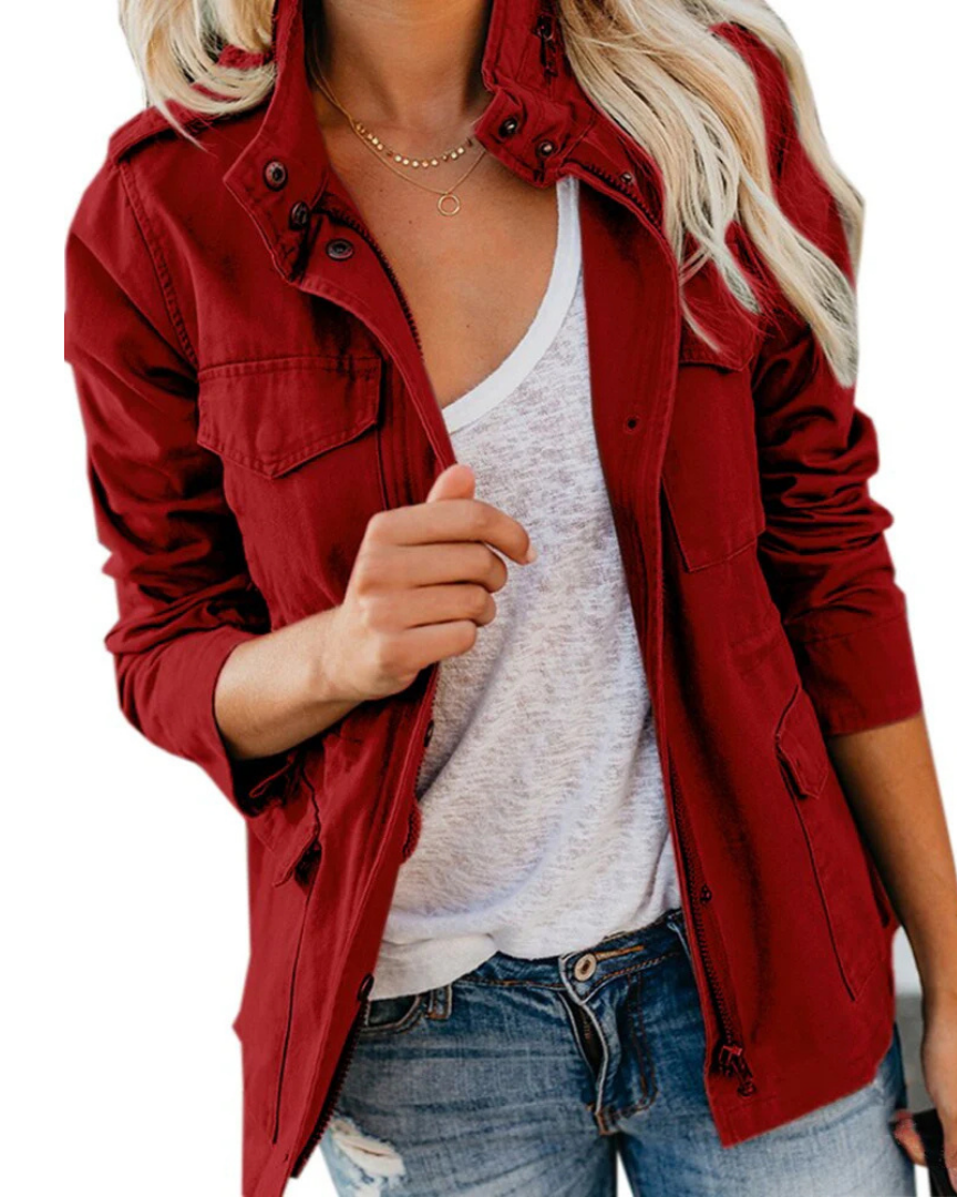 Berg-Feldt | Utility Jacke für Damen, Lässige Größenlänge
